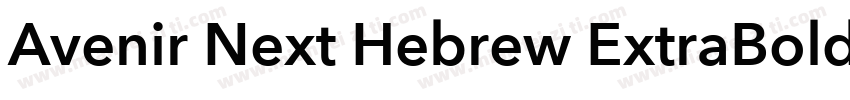 Avenir Next Hebrew ExtraBold Itali字体转换